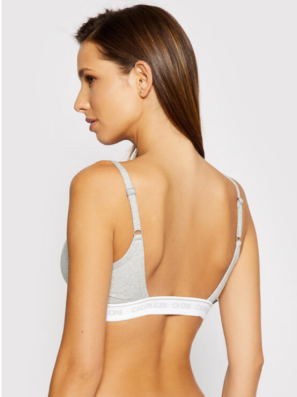 Unlined Bralette GREY HEATHER / L