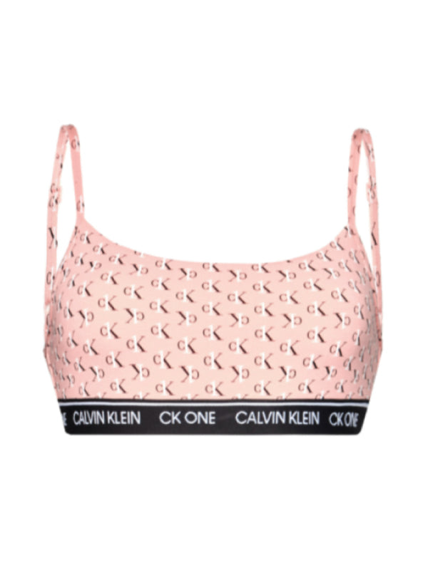 Unlined Bralette MINI STAGGER LOGO_CHERRY BLOSSOM / S