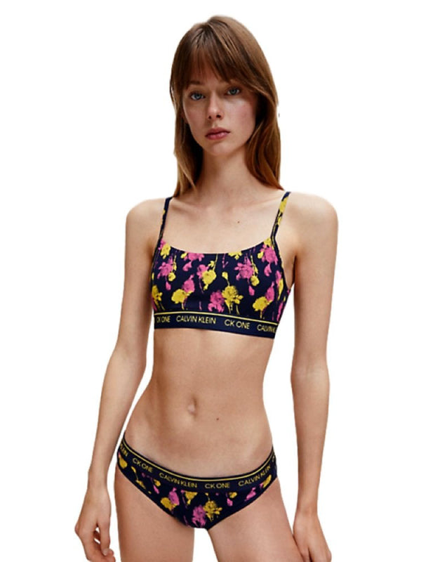 Unlined Bralette SWEET ROSIE PRINT_SHORELINE / L