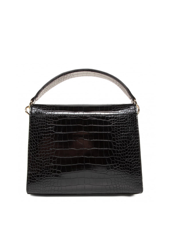 Th Lock Satchel Croco Black Croco / OS