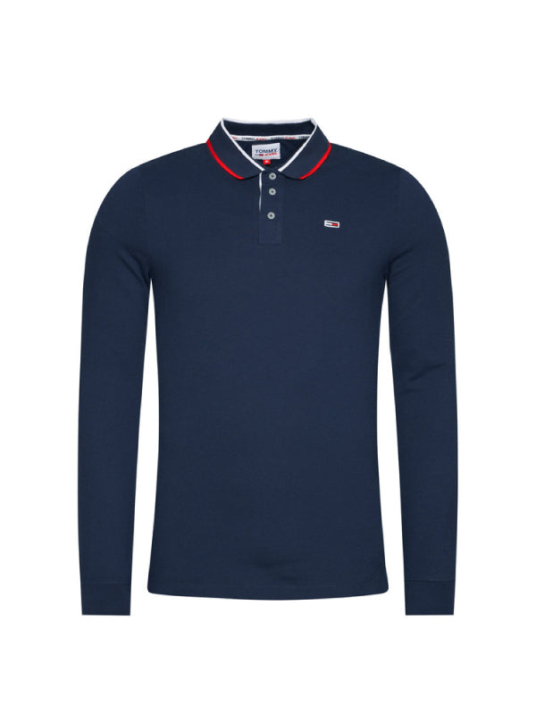 Tjm Stretch Slim Longsleeve Polo Twilight Navy 654-860 / L