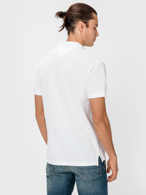 Tjm Block Stripe Polo White / L