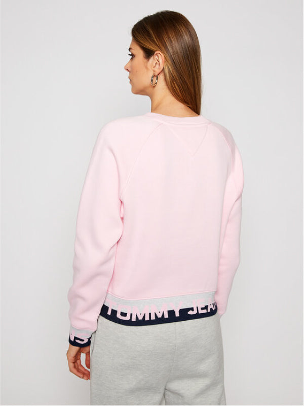 Tjw Branded Hem Sweatshirt Romantic Pink / L