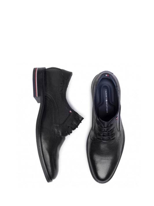 Signature Hilfiger Leather Shoe Black / 42