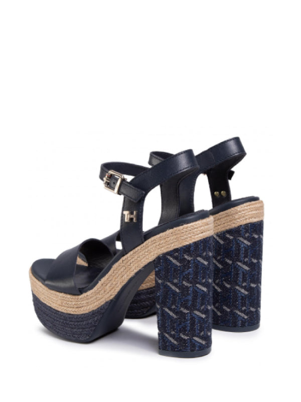 Th Raffia High Heel Sandal Black / 36