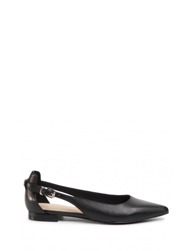 Feminine Leather Ballerina Black / 36