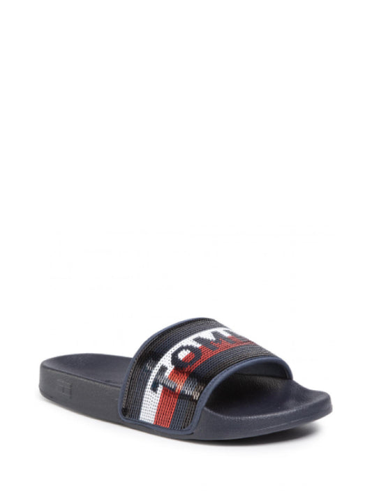 Tommy Sequins Pool Slide Desert Sky / 36