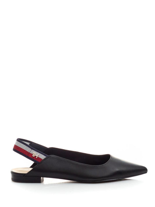 Tommy Strap Flat Ballerina Black / 36