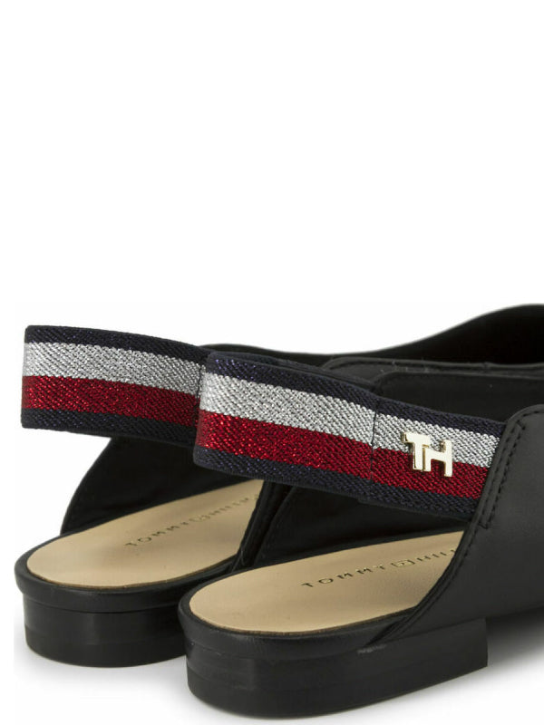 Tommy Strap Flat Ballerina Black / 36