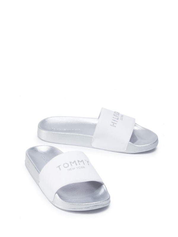 Th Glitter Pool Slide White / 36