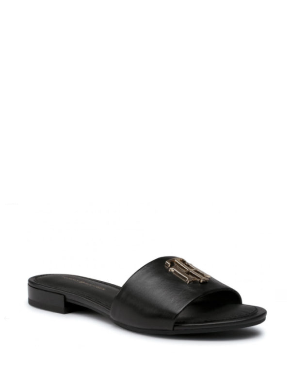 Th Hardware Flat Mule Black / 36