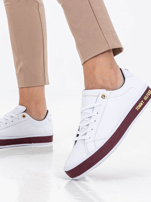 Casual Leather Th Sneaker White / 41