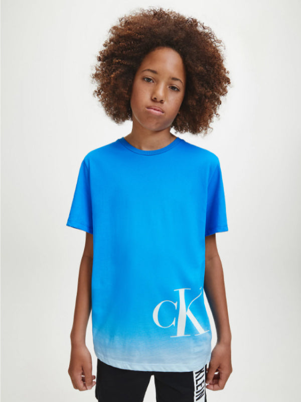 Gradient Monogram Ss T-Shirt Coastal Blue / 10