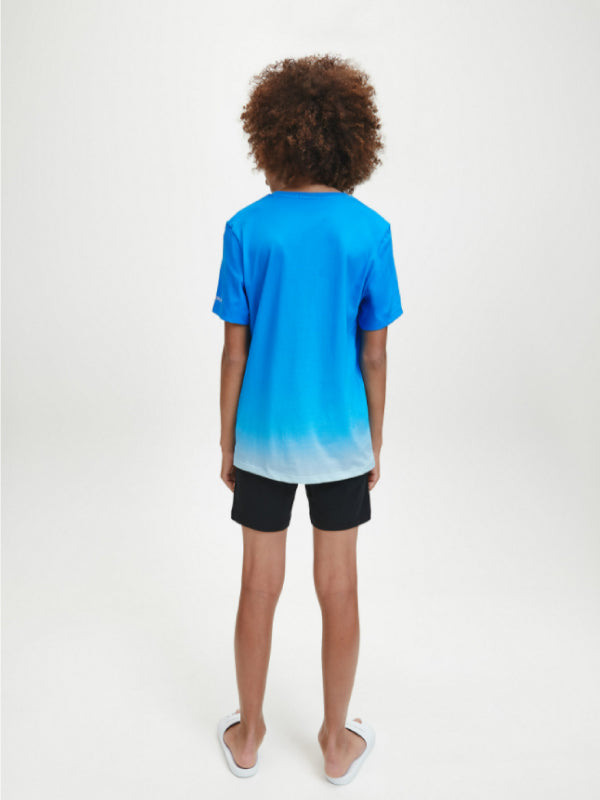 Gradient Monogram Ss T-Shirt Coastal Blue / 10