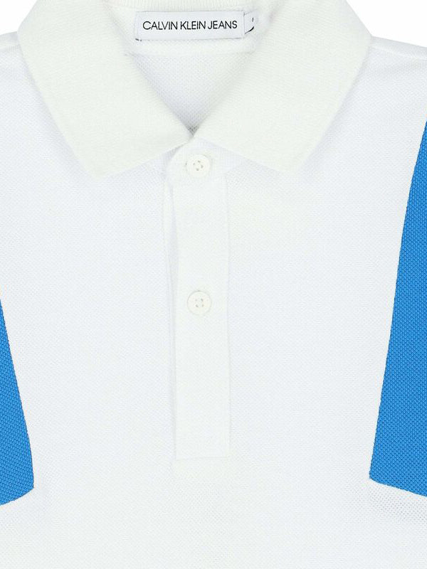 Color Block Ss Polo Bright White / 10