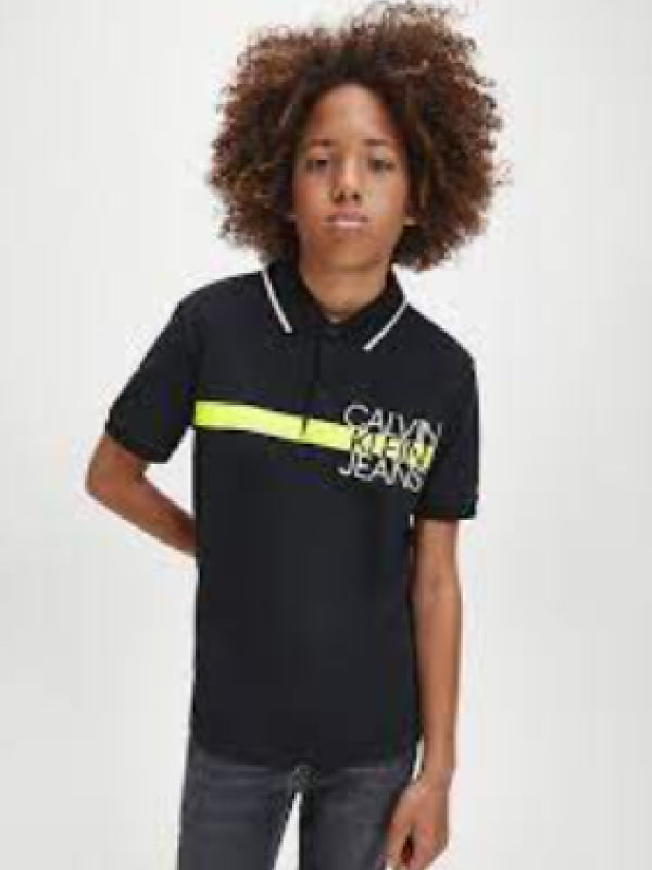 Institutional Block Ss Polo CK Black / 10