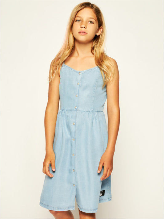 Light Denim Strap Dress Denim Light 02 / 10