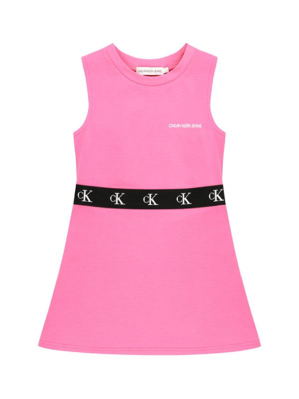 Monogram Punto Skater Dress Vivid Pink / 10