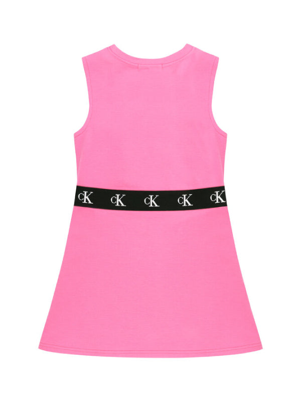 Monogram Punto Skater Dress Vivid Pink / 10