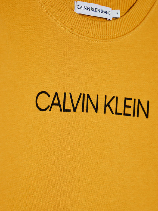 Institutional Logo Sweatshirt Sulfur Yellow / 10