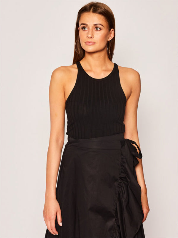 Slim Rib Tank Top CK Black / L