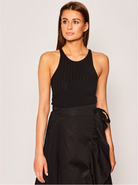 Slim Rib Tank Top CK Black / L