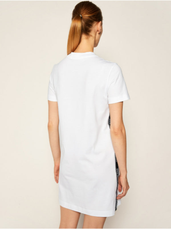 Side Tape T-Shirt Dress Bright White / L