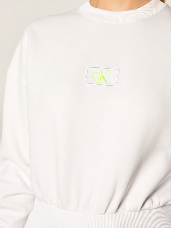 Ck Badge Interlock Cn Bright White / L