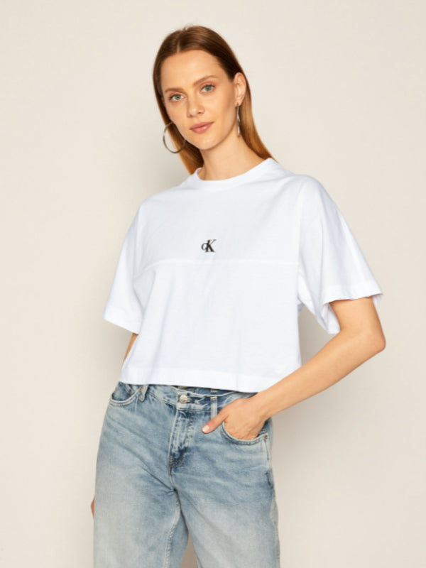 Puff Print Back Logo T-Shirt Bright White / L