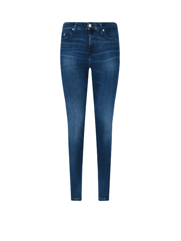 Ckj 011 Mid Rise Skinny Ankle BB112 - BRIGHT BLUE EMBRO HEM / NI32