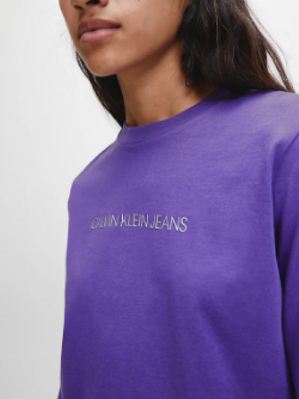 Shrunken Inst Modern Ls Tee Gentian Violet / L