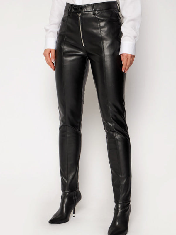 Moto Faux Leather Pant CK Black / L