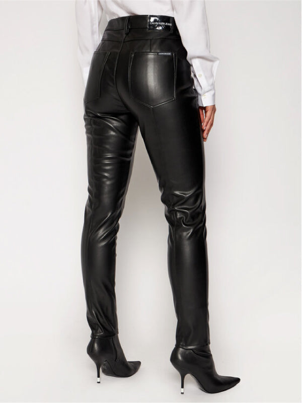 Moto Faux Leather Pant CK Black / L