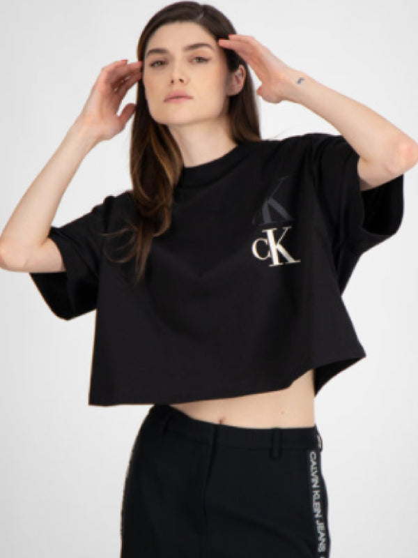 Ck Eco Oversized Tee Ck Black / L