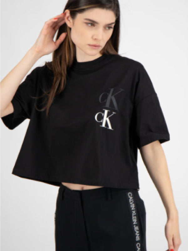 Ck Eco Oversized Tee Ck Black / L