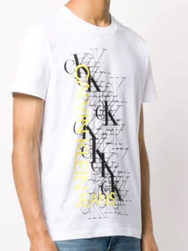 Outlined Monogram Pop Reg Tee Bright White / L