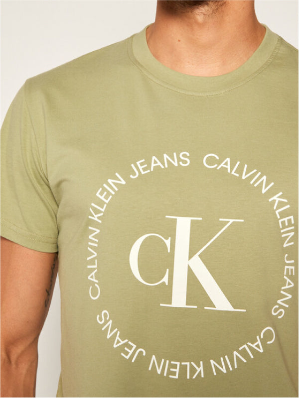 Ck Round Logo Reg Tee Earth Sage / L