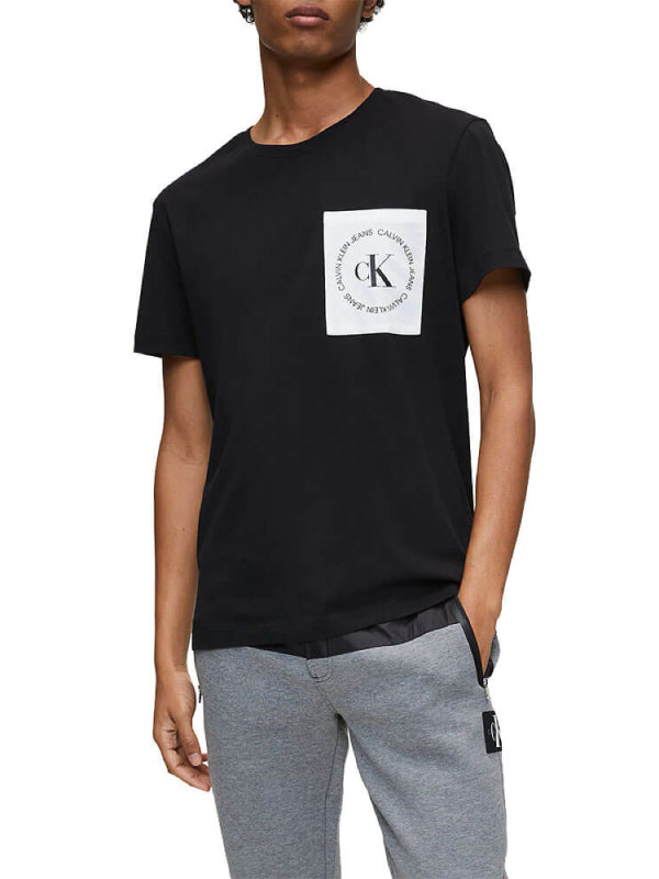 Ck Round Logo Reg Pckt Tee CK Black/White/Black / L