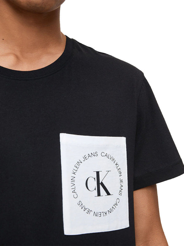 Ck Round Logo Reg Pckt Tee CK Black/White/Black / L