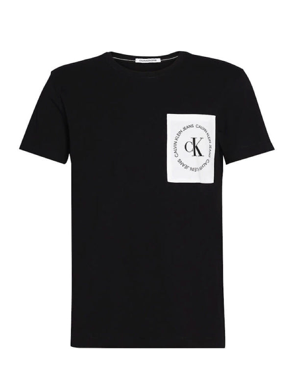 Ck Round Logo Reg Pckt Tee CK Black/White/Black / L