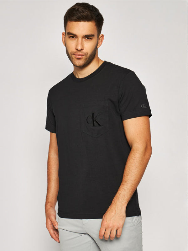 Tonal Pocket Monogram Reg Tee CK Black / L