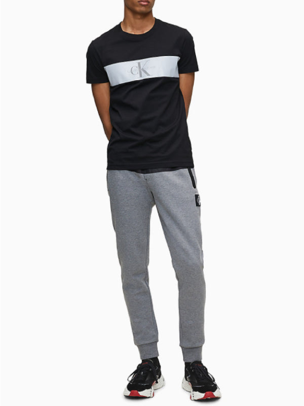 Reflect Stripe Monogram Slim Tee CK Black / M