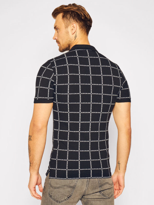 Grid Aop Polo CK Black / M