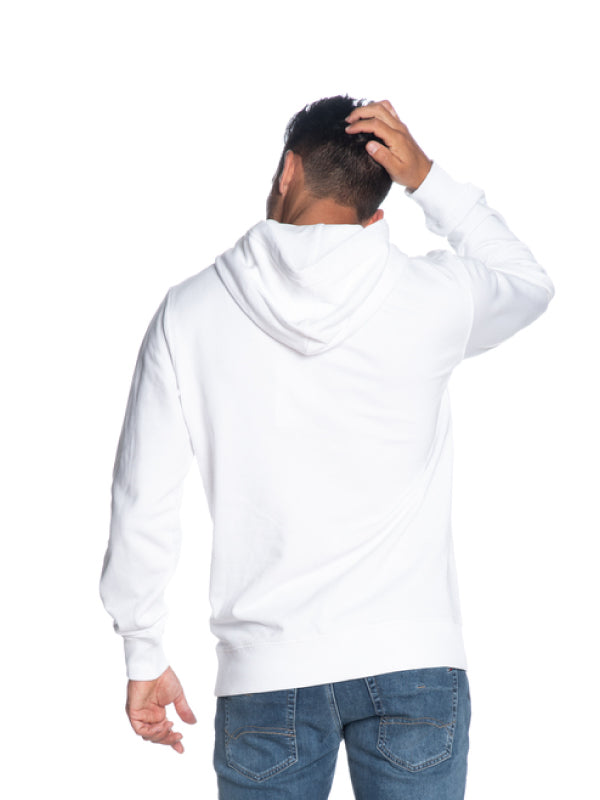 Big Ck Flock Hoodie Bright White / L