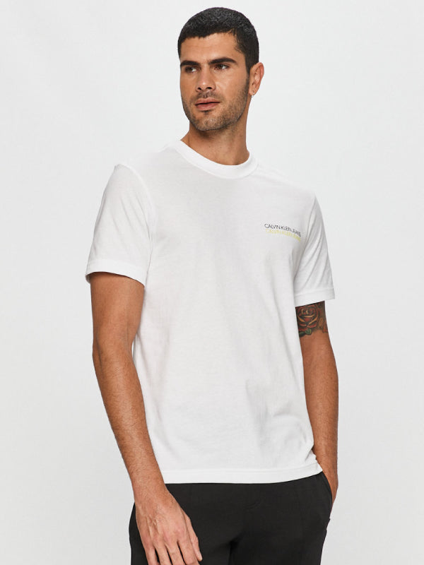 Skater Photo Neon Tee Bright White / L