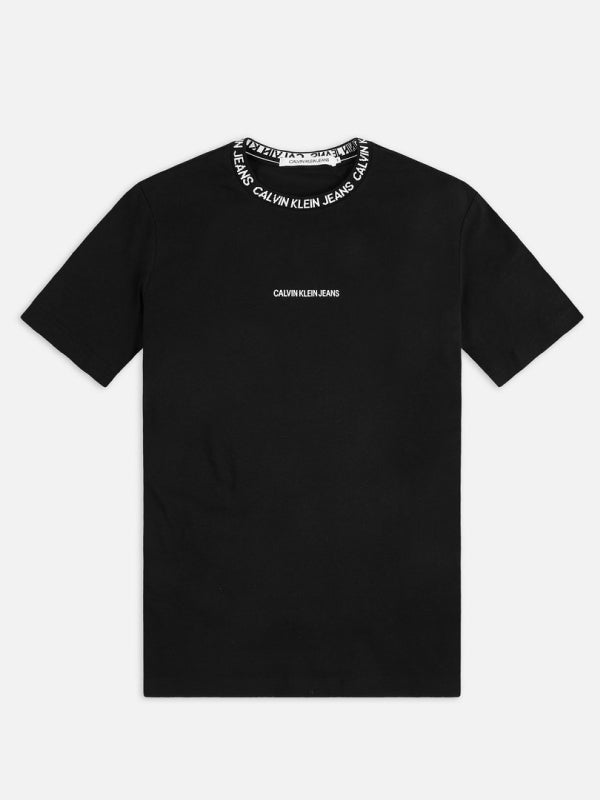 Institutional Collar Logo Tshirt CK Black / L