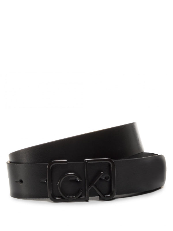 Ck Signature 3Cm Belt ALL BLACK / 85