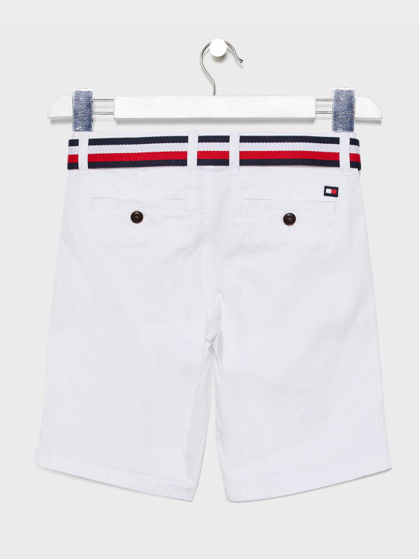 Essential Belted Chino Shorts White 658-170 / 10