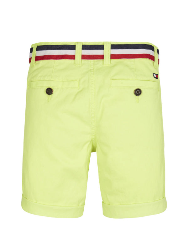 Essential Belted Chino Shorts Safety Yellow / 10