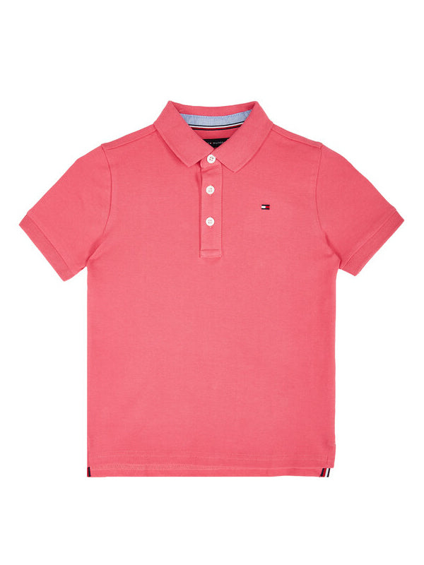 Essential Tommy Reg Polo S/S Light Cerise Pink / 10